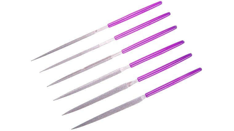 Eze Lap C Coarse Grit Diamond Needle Files Pack Purple