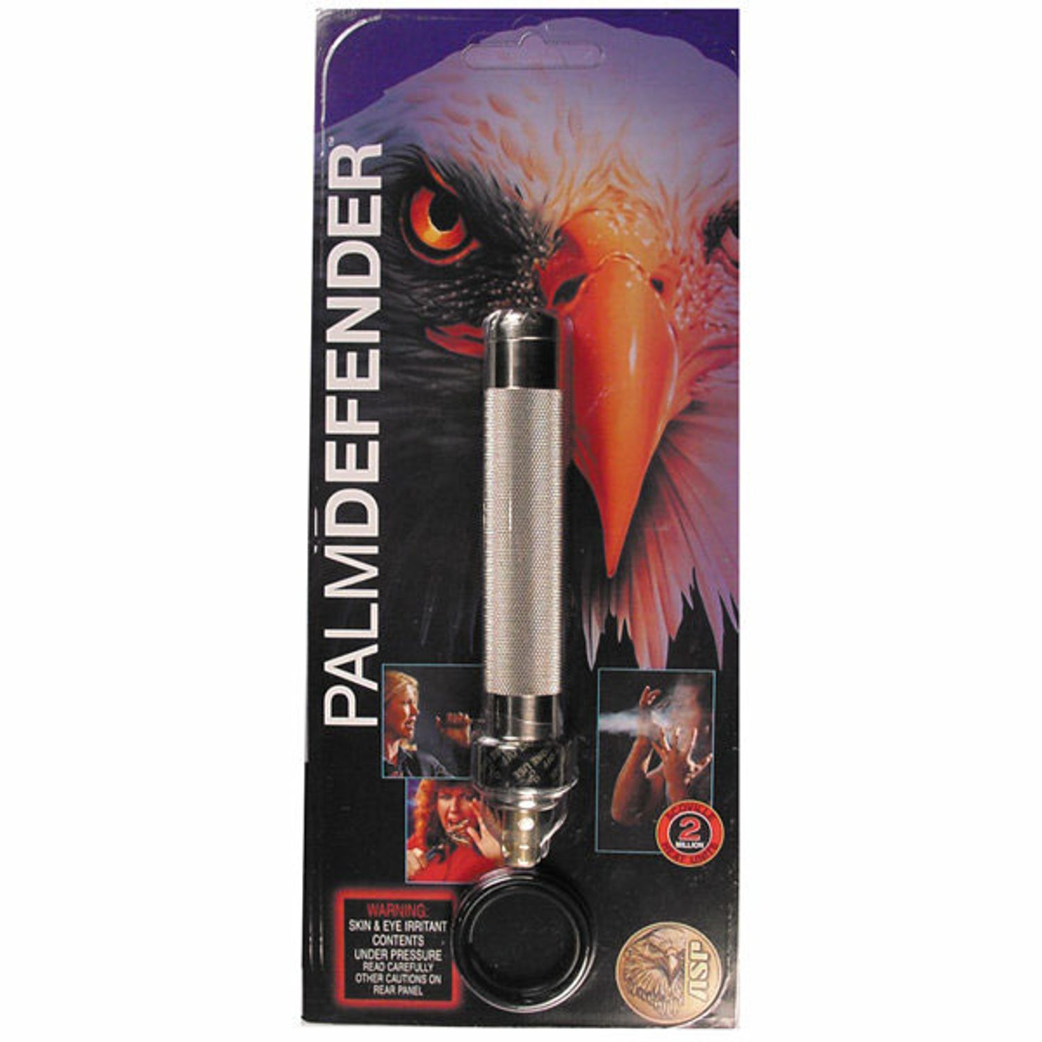 Asp Palm Defender Electroless Keyring Baton Pepper Spray