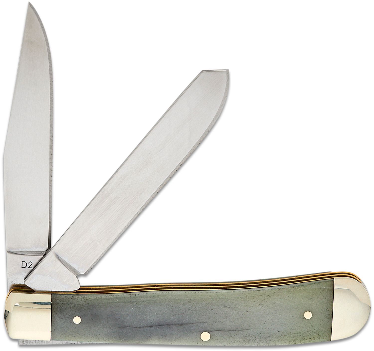 Boker Traditional Series Trapper Pocket Knife Smooth Gray Bone