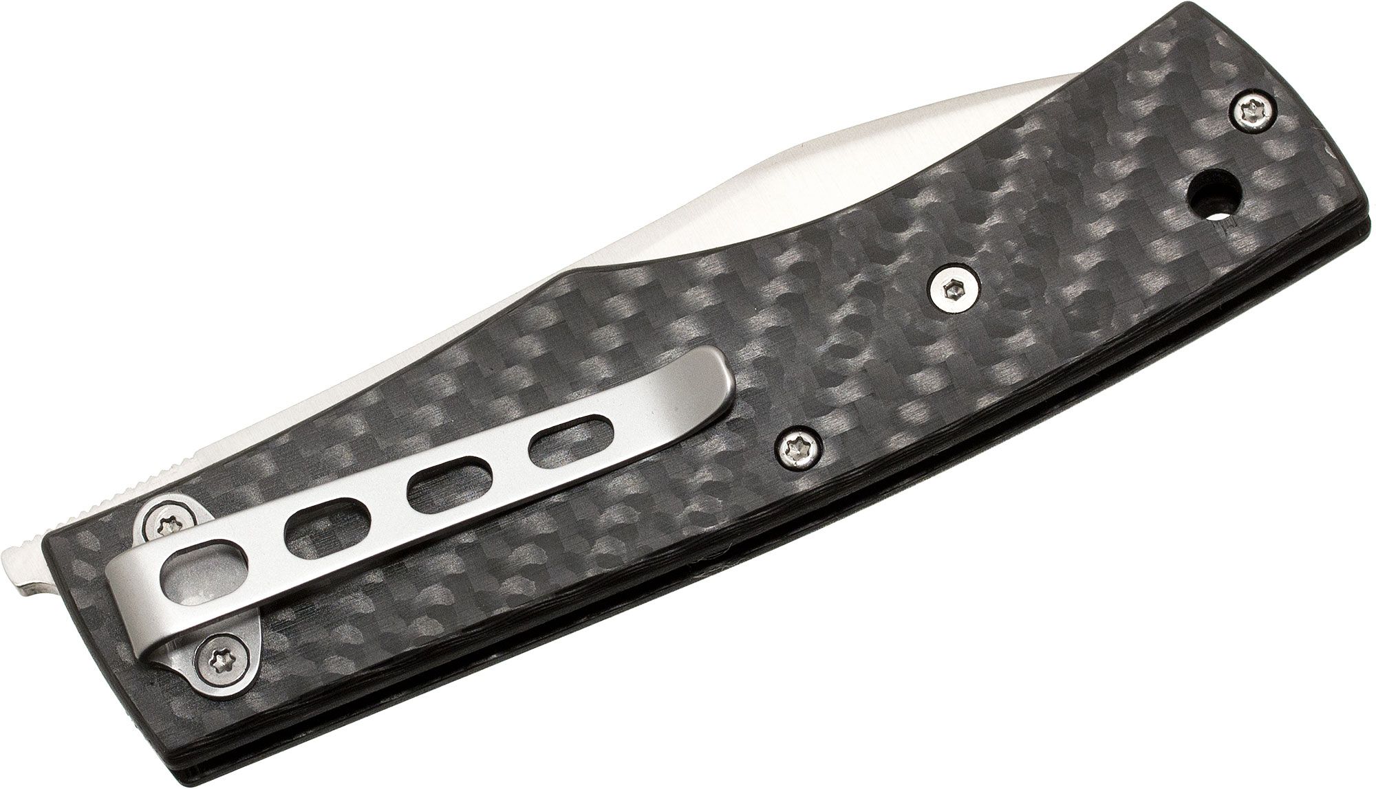 Maserin 392 CN Folding Knife 3 Blade Black Carbon Fiber Handles