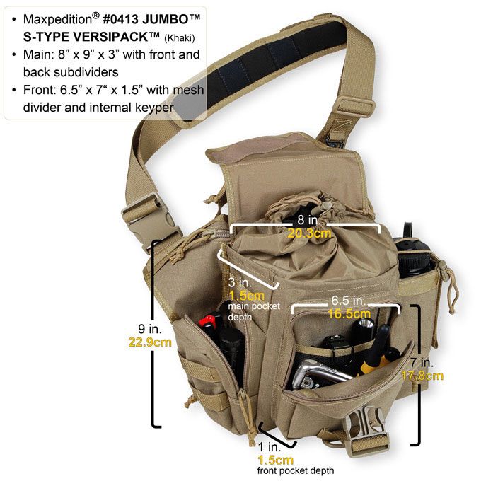 Maxpedition Of Jumbo S Type Versipack Orange Foliage Knifecenter