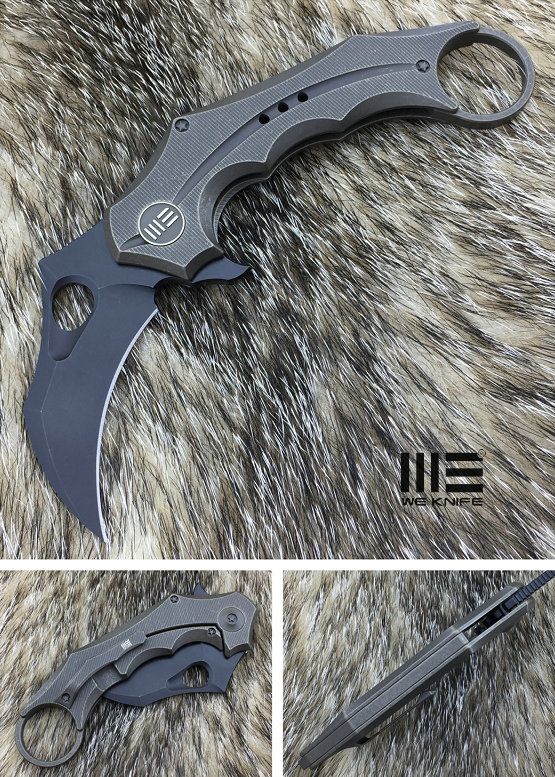 We Knife Company E Karambit Flipper S Vn Black Stonewashed