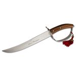 Fox Sciabola del Sommelier Champagne Sabre Sword 16 Black Unsharpened Blade,  Wooden Presentation Box - KnifeCenter - 09FX2007