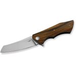 Maserin 378/SA AM-2 Flipper 3.5 inch N690 Satin Blade, Paosantos Wood Handles
