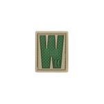 Maxpedition LETWA PVC Letter W Patch, Arid