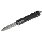 Microtech Dirac Delta D/E Cerakote Dark Tungsten Handle Black Standard Blade  227-1CDT