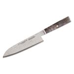 Zwilling J.A. Henckels Miyabi Black 5000MCD67 5.5 inch Damascus Santoku Knife, Big Leaf Maple Burl Wood Handle