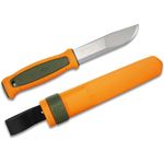 Morakniv Kansbol Utility Knife Fixed 4.3 12C27 Blade, Burnt Orange TPE  Handle, Polypropylene Sheath - KnifeCenter - M-13505