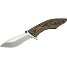 Outdoor Edge Medium Conquer Flipper Knife 3.0 inch Combo Blade, G10 and Stainless Steel Handle