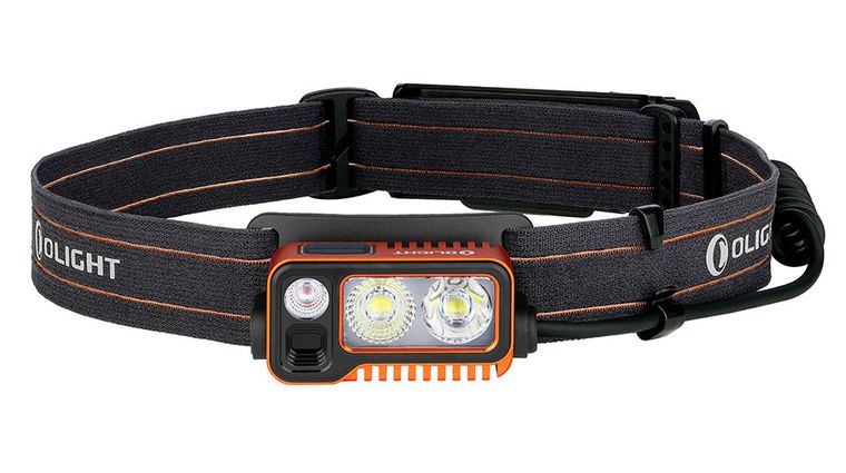 Olight Array PRO USB-C Rechargeable LED Running Headlamp/Flashlight,  Orange, 1500 Max Lumens KnifeCenter ARRAY-2-PRO-O