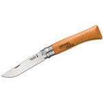 Opinel N010 Folding Knife 3.92 inch X90 Carbon Plain Blade, Varnished Beechwood Handle