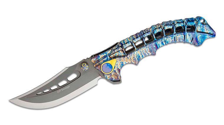 Andre De Villiers Knives Production Scavenger Flipper Knife 4.375