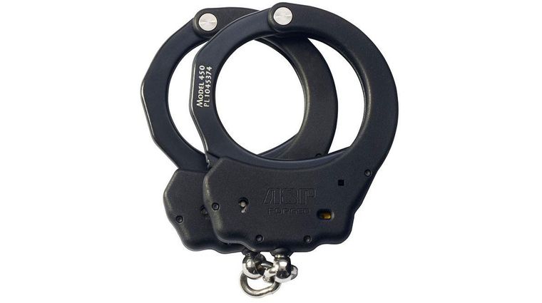 ASP Aluminum Bow 1-Pawl Ultra Chain Handcuffs, Yellow (Tactical) -  KnifeCenter - 56110 - Discontinued