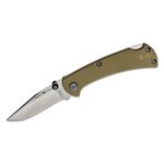 Buck 110 Slim Select Folding Hunter 3.75 Plain Blade, Blaze Orange GFN  Handles, Deep Carry Pocket Clip - KnifeCenter - 12699