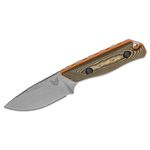 Benchmade Hunt Hidden Canyon Hunter Fixed Blade Knife 2.79 S30V Drop Point,  Stabilized Wood Handles, Leather Sheath - KnifeCenter - 15017