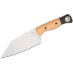 Benchmade Station Knife Fixed Blade 5.82 inch CPM-154 Stonewashed Clip Point Blade, Tan Richlite Handles with Black G10 Bolsters, Plastic Sheath