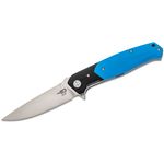 Bestech Knives Swordfish Flipper Knife 4 inch D2 Satin Blade, Blue and Black G10 Handles