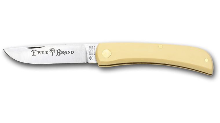 Boker Knives Gaucho Jr. Yellow Sodbuster with 2-1/2 Carbon Steel Blade -  KnifeCenter - 110403Y - Discontinued