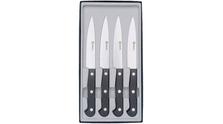 Chef Craft 4-Piece Serrated Stainless Steel Steak Knife Set