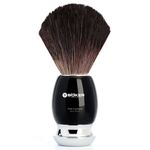 Boker Black Fiber Shaving Brush, Black Synthetic Handle