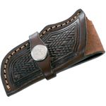 SH1161 Brown Leather Fixed Blade Knife Sheath 5 Inch