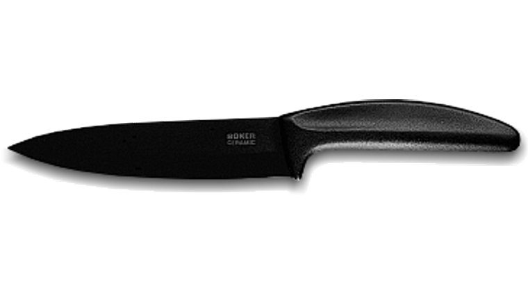 Boker Cottage-Craft Large Chef's Knife 8.66 inch C75 Carbon Steel Satin  Blade, Plum Wood Handles