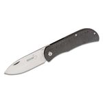 Boker Plus Exskelibur II Folding Knife 2.75 inch CPM-S35VN Satin Blade, Carbon Fiber and Titanium Handles