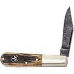 Boker Magnum Kids Slipjoint Folding Knife 3.27 440B Satin Rounded-Tip Blade,  Ebony Wood Handles - KnifeCenter - 01RY137