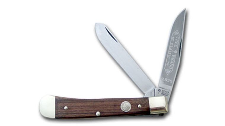 BOKER Rosewood Handle 2 blade Carbon Steel Trapper - KnifeCenter