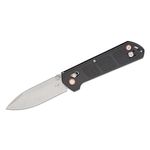 Boker Plus Kihon Assisted Flipper Knife 3.35 D2 Black Stonewashed Blade,  OD Green G10 and Stainless Steel Handles - KnifeCenter - 01BO164