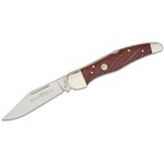 Boker Traditional Series 2.0 Folding Hunter Folding Knife 5.25 inch Closed, D2 Blade, Wood Handles, Leather Sheath