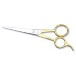 Camila 5 inch Moustache (Mustache) Shears w/ Gold Plated Handle