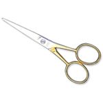 Camila 4.5 inch Moustache (Mustache) Scissors w/ Gold Plated Handle German Made