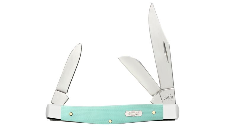 Case Smooth Seafoam Green G10 Medium Stockman 3.25