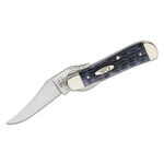 Case Sod Buster Jr Pocket Worn Grey Bone, Crandall Jig, 58412