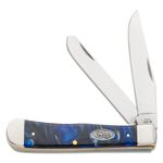 Case Smooth Ocean Blue Kirinite Medium Texas Toothpick 4.25 Closed  (1010094 SS) - KnifeCenter - 70562