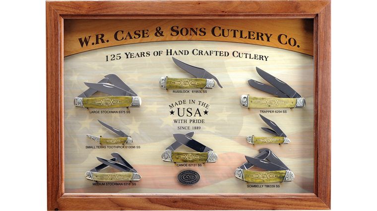 Case 125th Anniversary Mint Set, Smooth Olive Green Bone - KnifeCenter ...