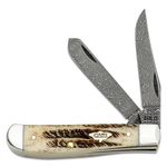Case xx Sodbuster Jr 77461 Damascus Vintage Bone 1/1400 Pocket Knife -  CA77461