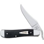 Case Smooth Black Micarta Large Stockman 4.25 Closed (10375 SS