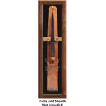 Case Wooden Display Box for the V-42 Military Fighting Stiletto Commemorative, Knife and Sheath Not Included