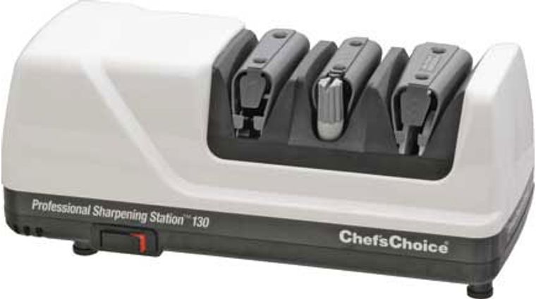 Chef's Choice Professional Sharpening Station Electric Knife Sharpener  Model 130, White - KnifeCenter - Discontinued