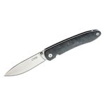 CJRB Cutlery Ria Folding Knife 2.95 inch CPM-S35VN Satin Drop Point Blade, Marble Carbon Fiber Handles - KnifeCenter Exclusive