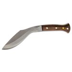 Condor Tool & Knife CTK5007-6.0HC Ulu Knife 6 Blasted Satin Blade, Walnut  Wood Handles, Welted Leather Sheath - KnifeCenter