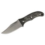 Condor Tool & Knife CTK5007-6.0HC Ulu Knife 6 Blasted Satin Blade, Walnut  Wood Handles, Welted Leather Sheath - KnifeCenter