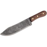Condor Tool & Knife CTK240-8.5HC Hudson Bay Camp Knife 8-1/2 inch Carbon Steel Classic Blade, Hardwood Handle, Leather Sheath