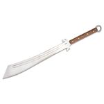 Condor Tool & Knife CTK358-19HC Dynasty Dadao Sword 21-1/4 inch Carbon Steel Blade, Hardwood Handles, Leather Sheath