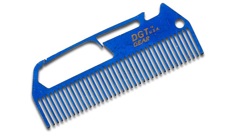 DGT Gear Titanium Comb-Biner One-Piece Multi-Tool, Blue Anodized