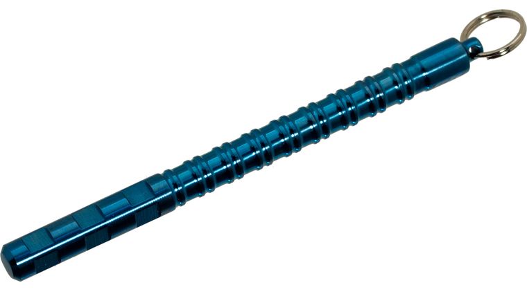Darrel Ralph Designs Custom DDR Blue Titanium Keychain Kubaton, 5 inch Overall