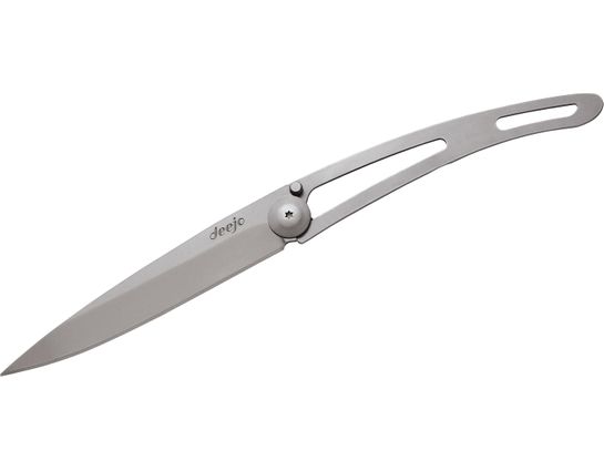 Deejo Knives Naked 15g Folding Knife 2.25 Satin Plain 