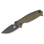 DPx Gear HEST 2.0 Right Handed Folder 3.25 inch D2 Black Plain Blade, Titanium and OD G10 Handles